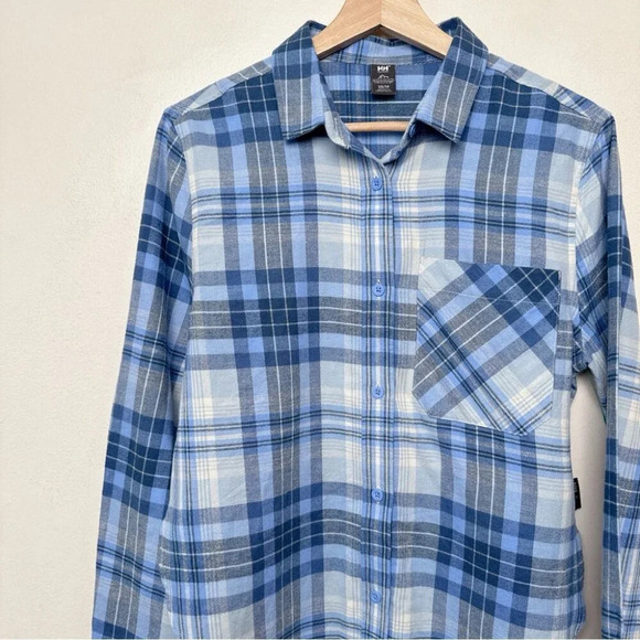 Helly Hansen Womens Xsmall Okka Organic Flannel Button Shirt - Picture 7 of 14